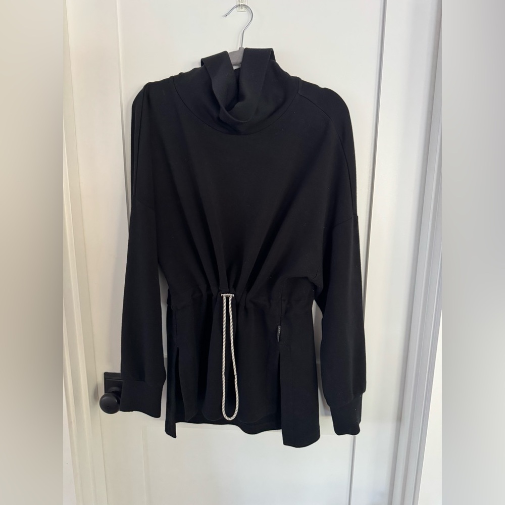 Black Cowl Neck Top, size large